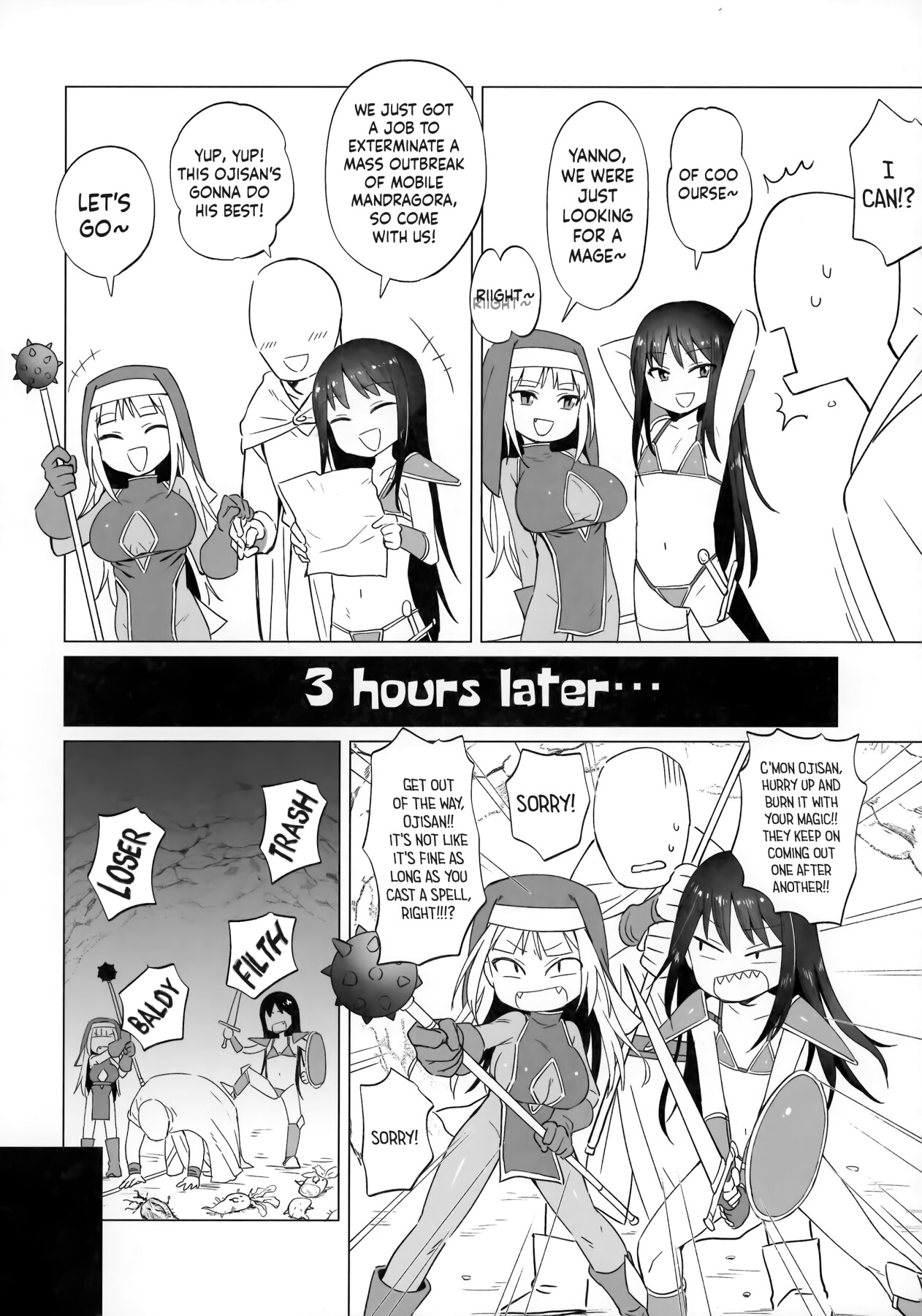 Hentai Manga Comic-The Brat Party and The Correcting Old Man-Read-4